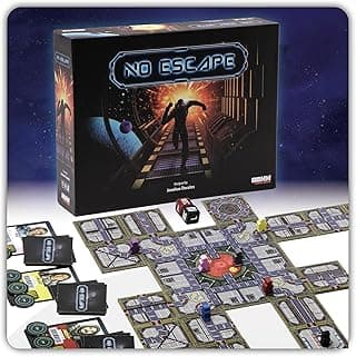 No Escape Board Game - Strategy Board Game for Adults, Family, Party - Unique Strategic Space Sabotage Traitor Maze Game with Tiles - Fun for Kids, Teenagers, Adults, 2 to 8 Players