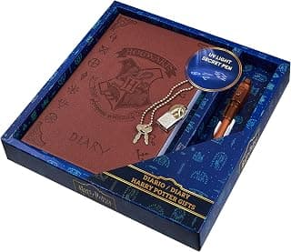Harry Potter Lockable Diary with UV Invisible Ink Pen for Kids, Teens, Secret Journal with Key, Lined Pages, Stationery Supplies, Gifts for Kids (Brown UV Pen) B07WQY5HWP