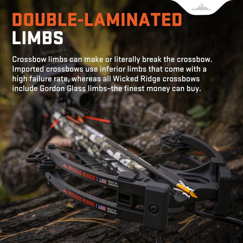 Wicked Ridge by TenPoint Warrior 400, Peak XT - 400 FPS - Uncompromising Performance Under $500 - Includes Pro-View 400 Lighted Scope, Rope Cocker & Three Match 400 Arrows