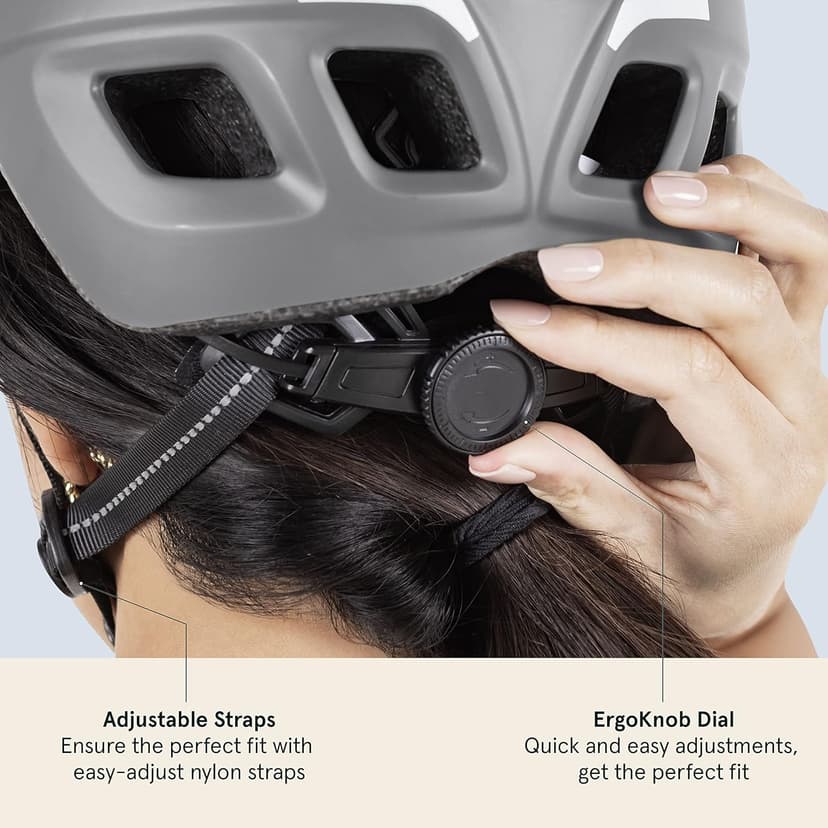 Retrospec Lennon Adult Bike Helmet with LED Safety Light Adjustable Dial & Removable Visor - Adjustable Bicycle Cycling Helmet for Men & Women