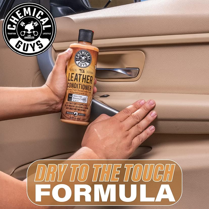 Chemical Guys Leather Conditioner, Vintage Series - Conditions, Nourishes, and Protects Natural, Synthetic, and Faux Leather Seats, Interiors, Apparel & Accessories, 16 fl oz