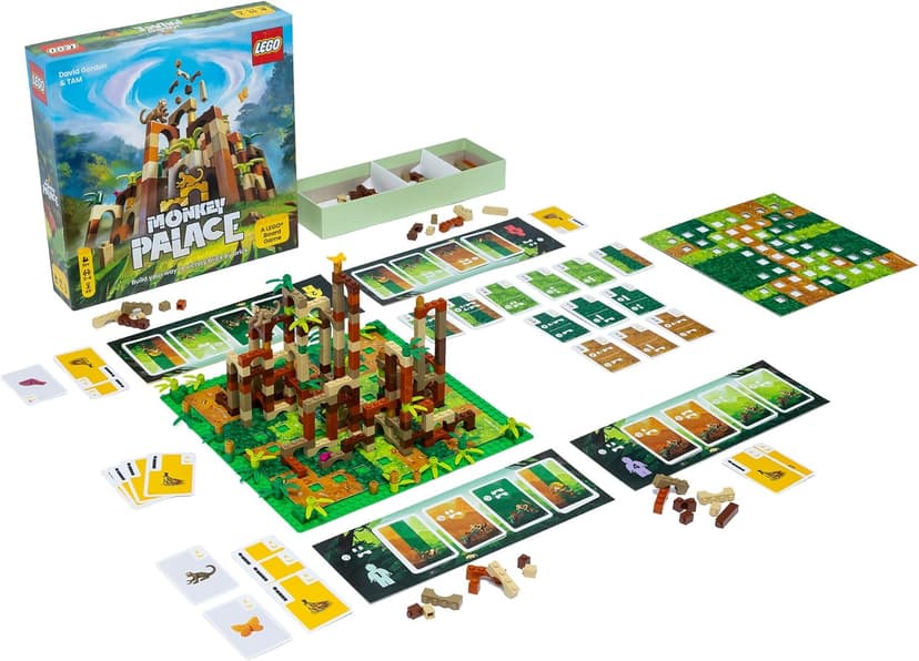 Monkey Palace - LEGO Board Game, Brick Building Strategy Board Game for Kids 8-12, Family Fun for Adults, LEGO Fun Toys for Kids & Families, 2-4 Players Ages 10+, 45 Minute Playtime