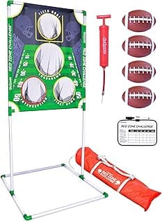GoSports Football & Baseball Toss Games Available in Football Red Zone Challenge or Baseball Pro Pitch Challenge Choose Between Backyard Toss or Door Hang Targets