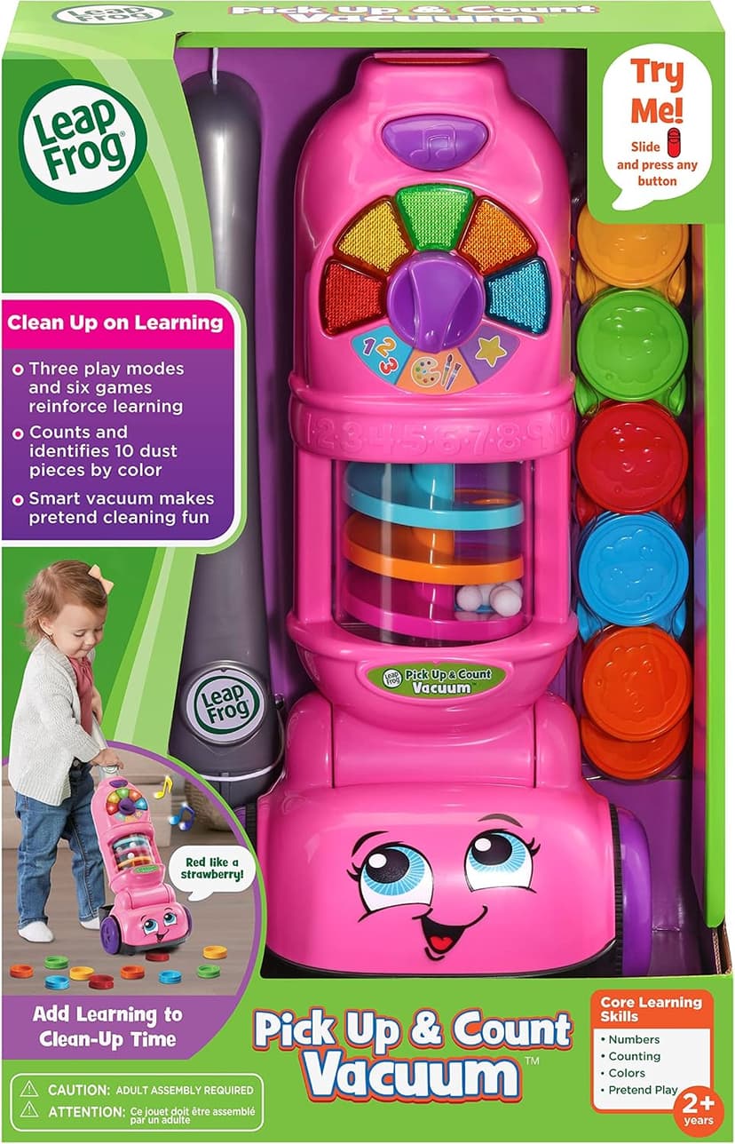 LeapFrog Pick Up and Count Vacuum, Pink B0876D759W