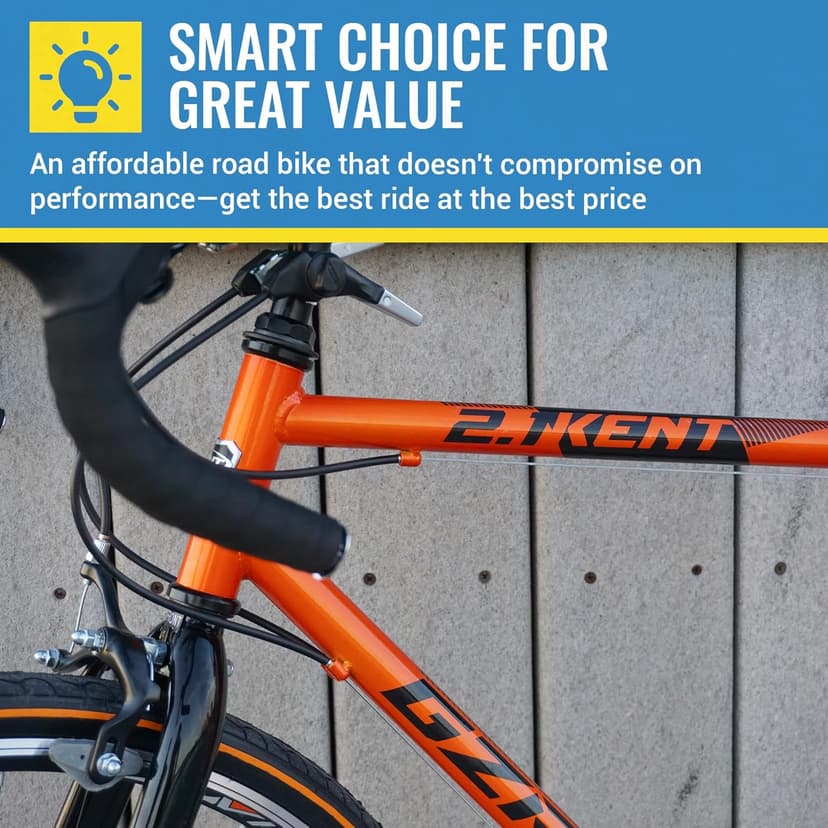 Kent GRZ700 Road Bike, 700c Men's, 21 Speed