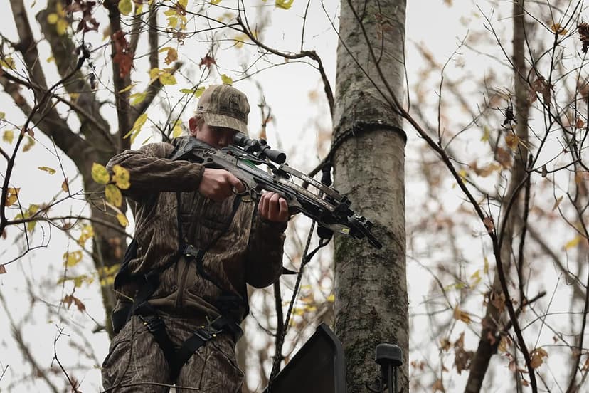 Barnett Whitetail Hunter Crossbow, with 4x32mm Multi-Reticle Scope, 2 Arrows, Lightweight Quiver