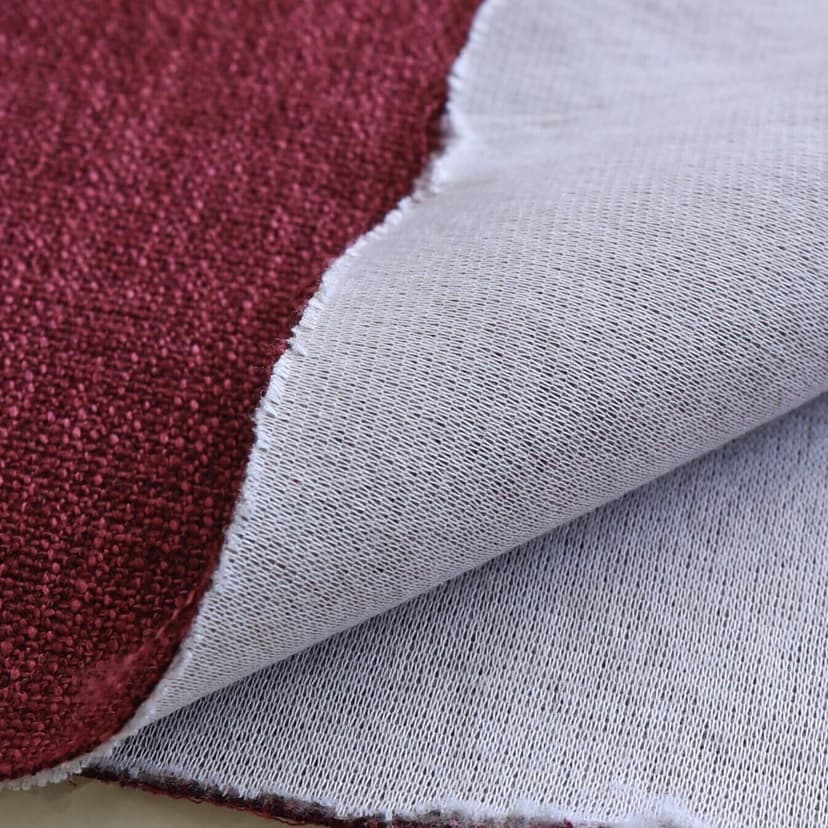 TinaKim Water-Resistant Upholstery Fabric for Sofa, Chair & Car Seat Covers - Heavy-Duty Slub Burlap Linen-Like Cloth, 54" Wide, Stain-Repellent Indoor/Outdoor Use (12 Grey Blue, 1 Yard)