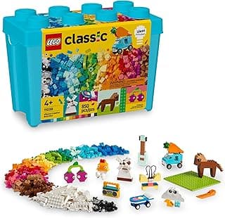 LEGO Classic Vibrant Creative Brick Box Building Blocks - Sensory & Learning Toys for Boys & Girls, Ages 4+ Years - Pretend Play Preschool Toys - Gift for Christmas - 11038