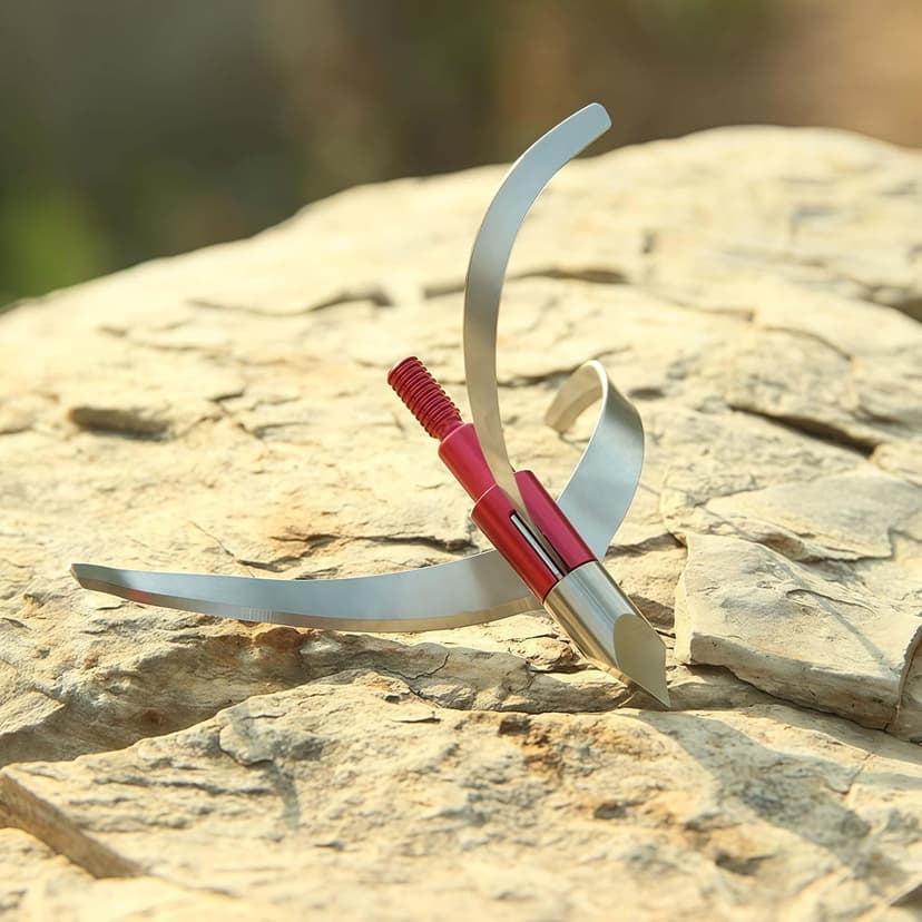 Turkey Hunting Broadhead for Archery - 125 Grain 3 Pack Archery Arrow Tips for Crossbow, Recurve, Compound Bow.