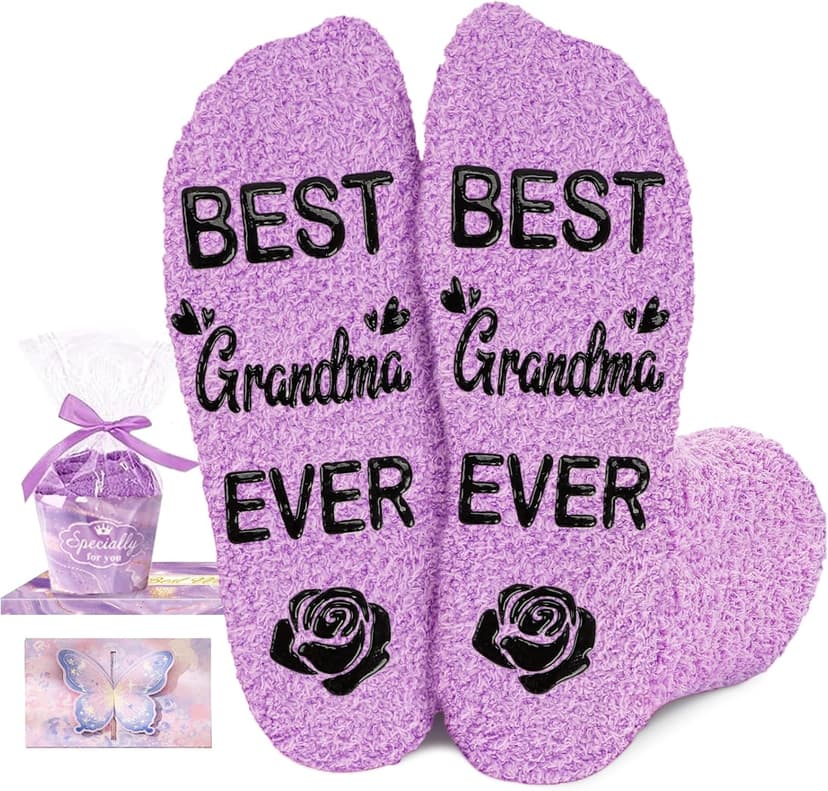 Juesly Christmas Gift for Women Mom Sister - Fuzzy Stocking Stuffers Birthday for Grandma Dog Cat Lover B0FJXQBZ96