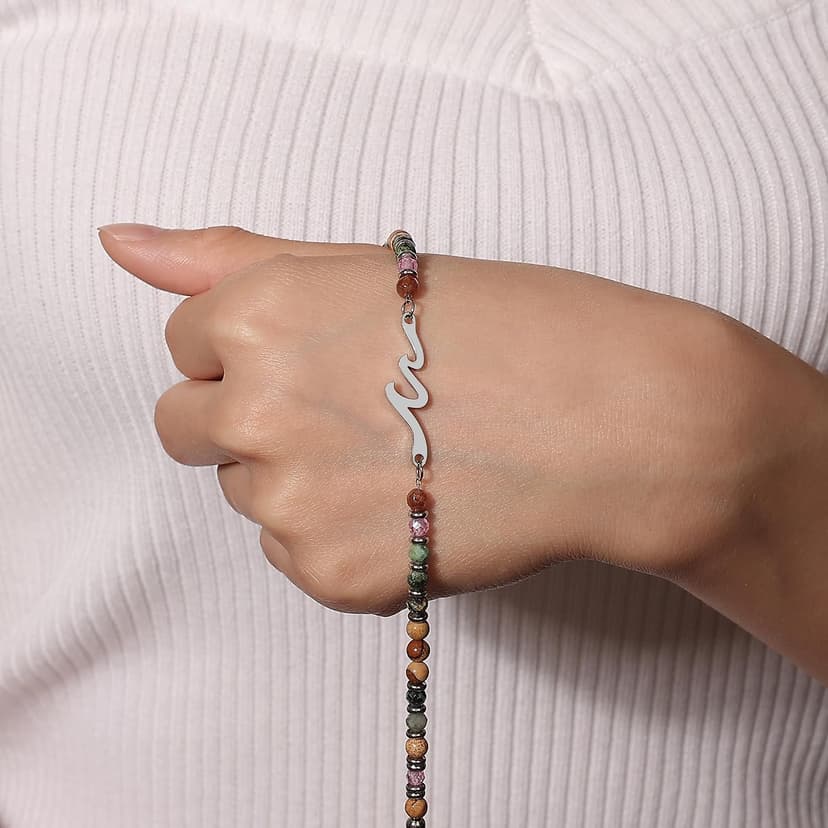 TONY & SANDY Friend Gifts for Women, Unique Birthday Gifts for Women, Sister Gift from Sister, Wave Bracelet, Christmas Stocking Stuffers for Woman Female, Bestie Friendship Bracelets B0FQN355M9