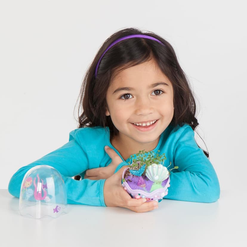Creativity for Kids Mini Garden: Mermaid Terrarium Kit - Mermaid Gifts for Girls, Crafts and Toys, Holiday Stocking Stuffers for Kids (Ages 6+)