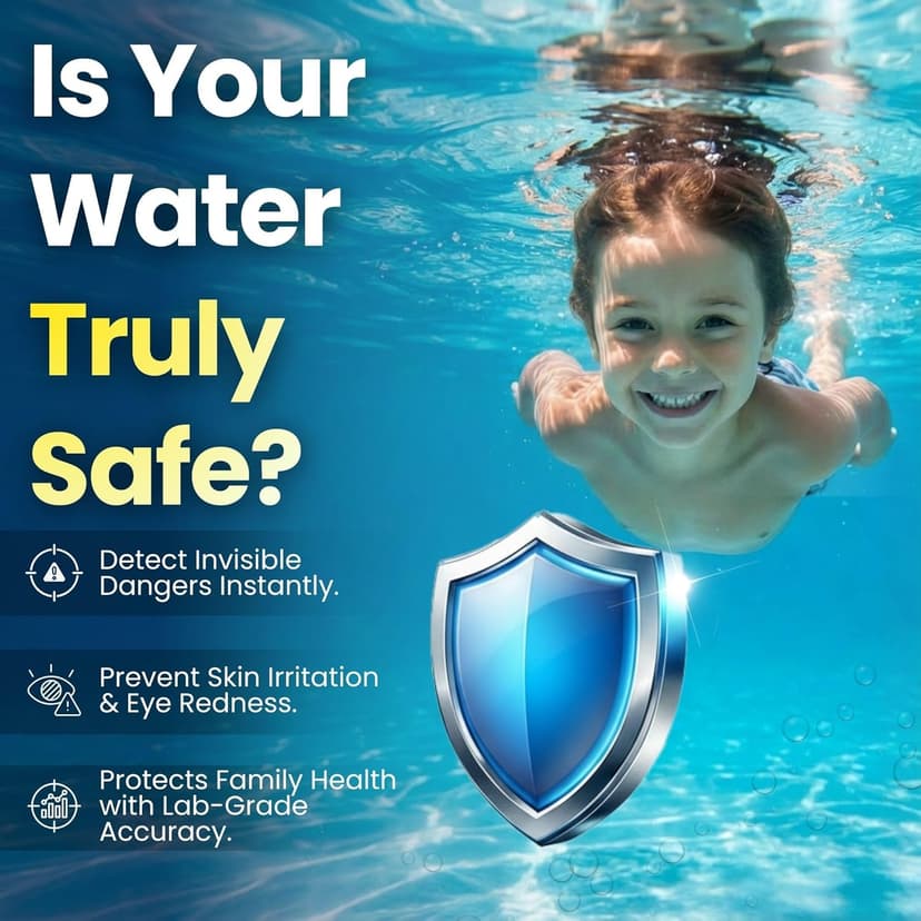 10-in-1 Pool & Spa Water Test Kit with App, Hot Tub, Saltwater, Chlorine, Alkalinity, Hardness, pH, Nitrate, Sulfate, Digital Water Quality Testing Strips (DXPOOL-R10-S10)