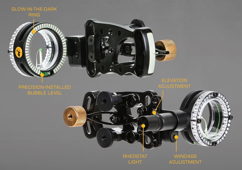 Trophy Ridge Drive Slider Bow Sight , Black