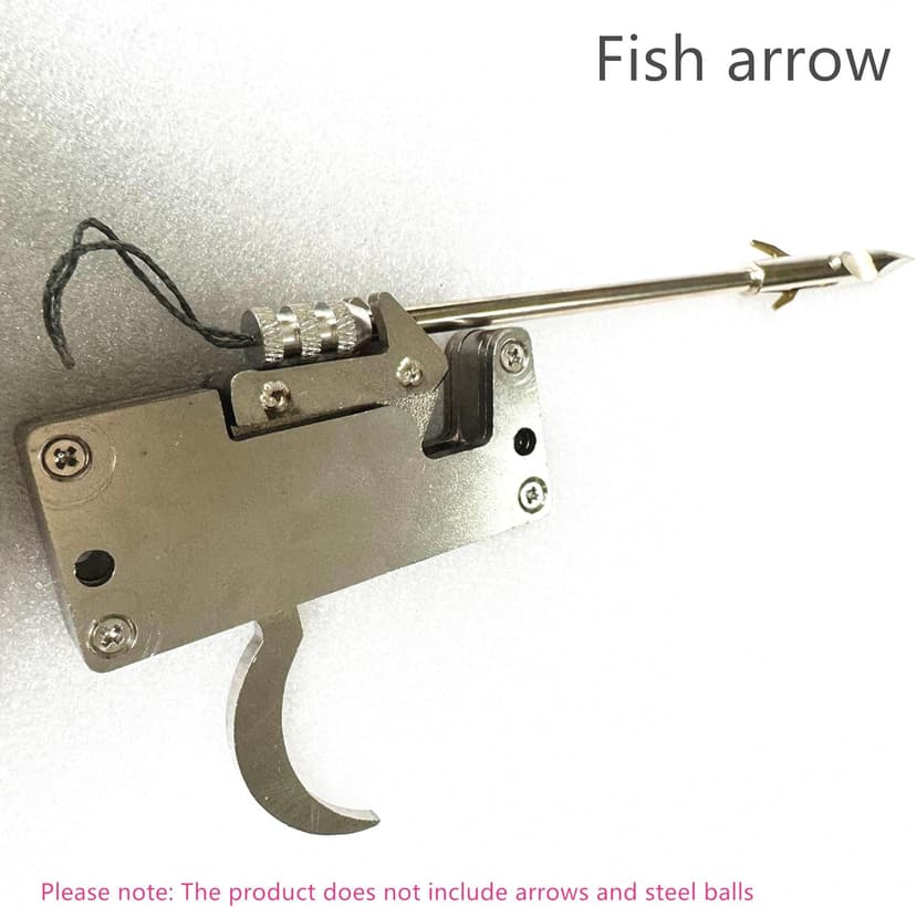 FEIXIA-120lb Slingshot Bow 304 Stainless Steel DIY Trigger Release Hunting Catapult for Fishing & Archery, Professional Slingshot Arrow Launcher with Fish Arrows & Ammo Bags (Multi-Function)