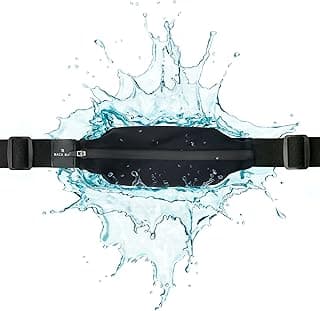 Back Bay Slim Running Belt for Women & Men [Fits ALL Phones], Runners Fanny Pack for Men, Money Belt, Running Gear Gift, Waist Bag Workout Gear, iPhone Runner's Phone Holder Waist Pack
