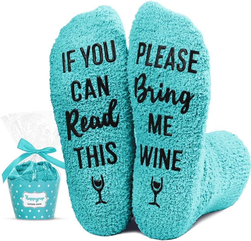 HAPPYPOP Funny Gifts for Women Men - Boba Tea Taco Gifts for Her, Bourbon Coffee Socks