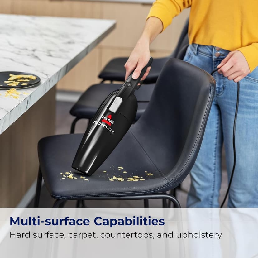 Bissell Featherweight Stick Lightweight Bagless Vacuum with Crevice Tool, 2033M, Black