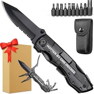 Graduation for Him Gifts, “HOTTER BY ONE DEGREE” Multitool Knife, Practical College Graduation Decorations 2026, Masters Degree Grad Gifts, Gift for Son Graduate Students Camping, Hiking, Fishing B0GL3J9STK