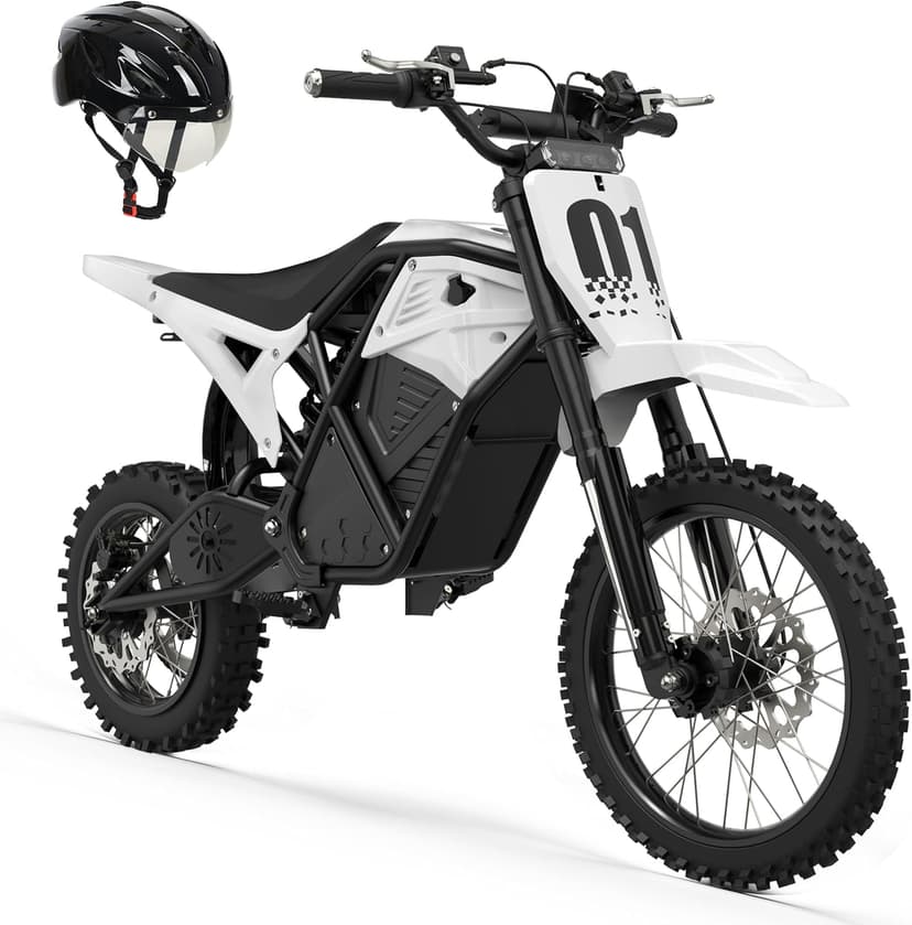 ESKUTE Electric Dirt Bike for Teens Adults, Mid-Drive Motor 3500W Peak, Electric Motorcycle 48V23Ah Battery, 53-Mile Range, 38mph, Hydraulic Nitrogen Dual Shock Absorbers