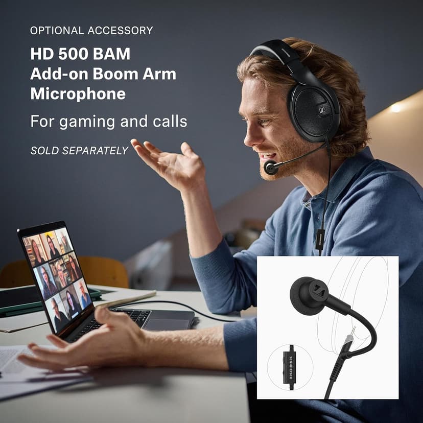 Sennheiser HD 560 S Over-The-Ear Audiophile Headphones - Neutral Frequency Response, E.A.R. Technology for Wide Sound Field, Open-Back Earcups, Detachable Cable, (Black) (HD 560S)