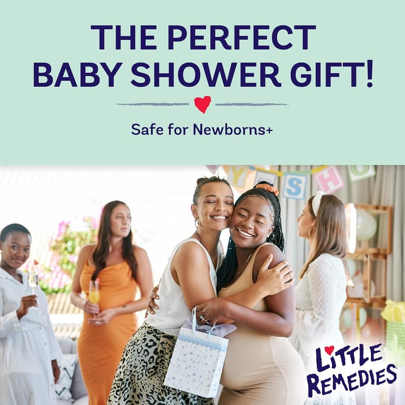 Little Remedies New Baby Essentials Kit with Saline Nasal Spray, Diaper Rash Cream, Gas Relief Drops, Gripe Water & More, Safe for Newborns, Multi-Color B075G6XMSF