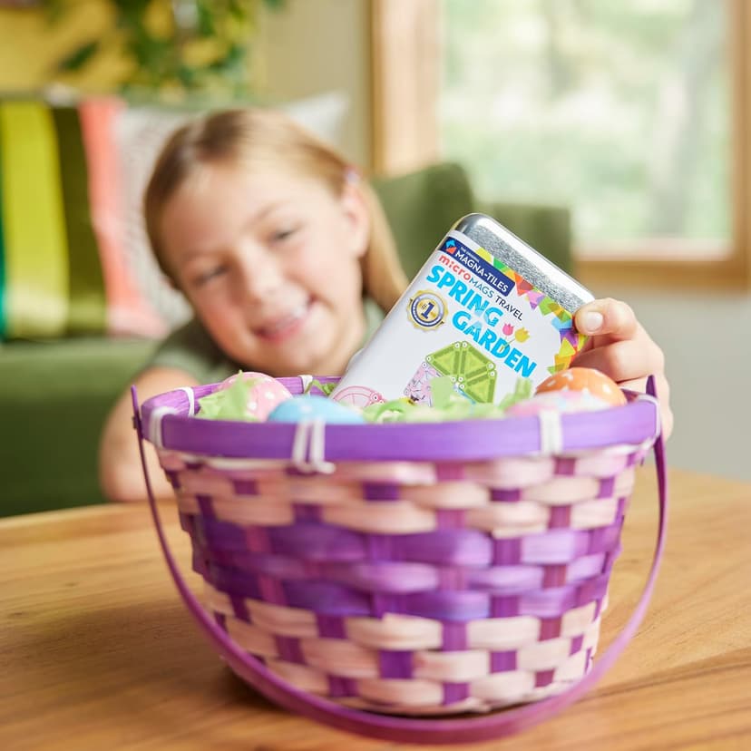 MAGNA-TILES microMAGS 24-Piece Spring Garden Travel Set, The Original Magnetic Building Brand B0FVZM245Y