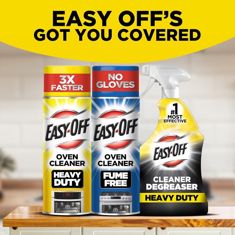 Easy-Off Heavy Duty Degreaser Cleaner Spray, Kitchen Degreaser, 32 Oz