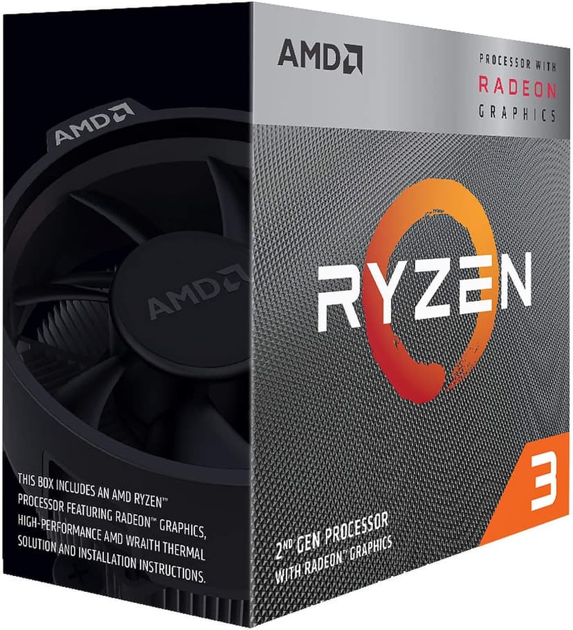 AMD Ryzen 3 3200G 4-core unlocked desktop processor with Radeon Graphics