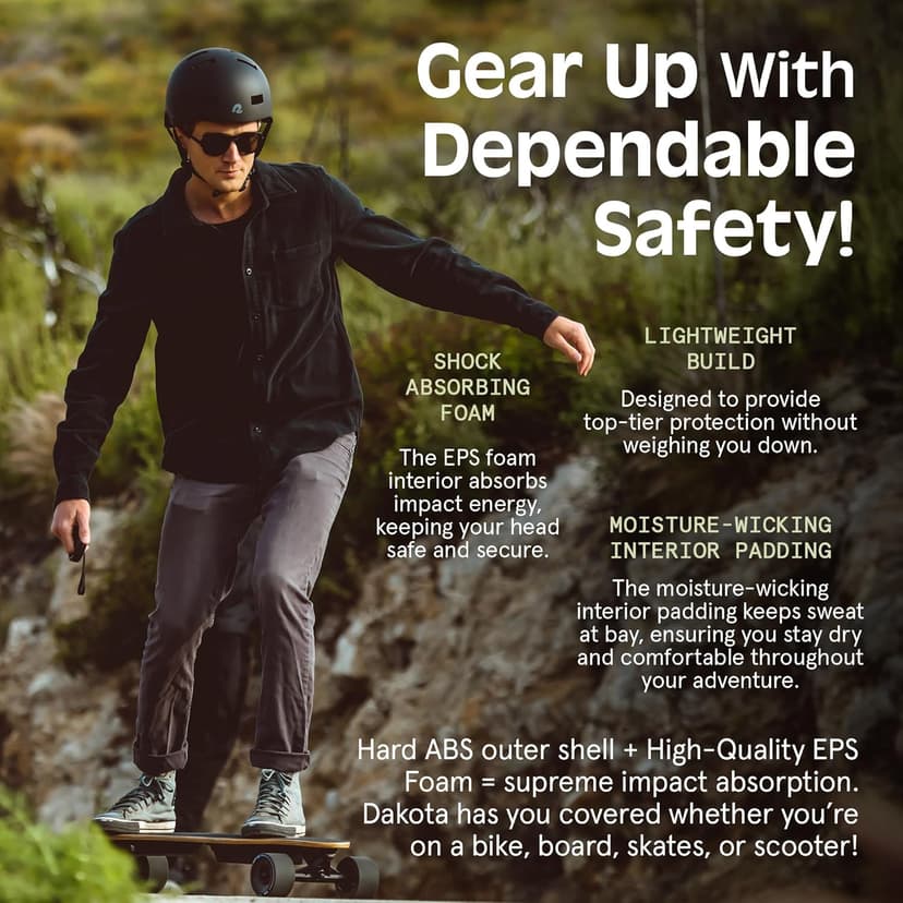 Retrospec Dakota Adult Bike Helmet for Men & Women - Multi-Sport Protection with ABS Shell, EPS Foam, 10 Vents & Removable Washable Padding for BMX, Skating, Scooter and Skate - Helmets for Adults