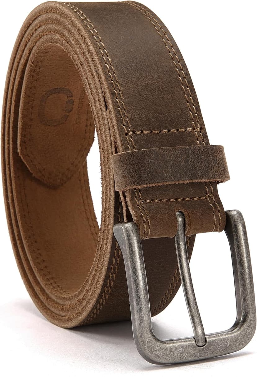 CHAOREN Mens Belts Leather - 35mm Genuine Leather Belt for Jeans - Men Gift for Casual Dress