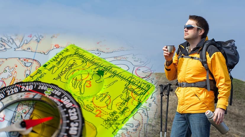 TurnOnSport Orienteering Compass - Advanced Scout Compass for Hiking, Camping, and Backpacking - Best Survival Gifts for Kids