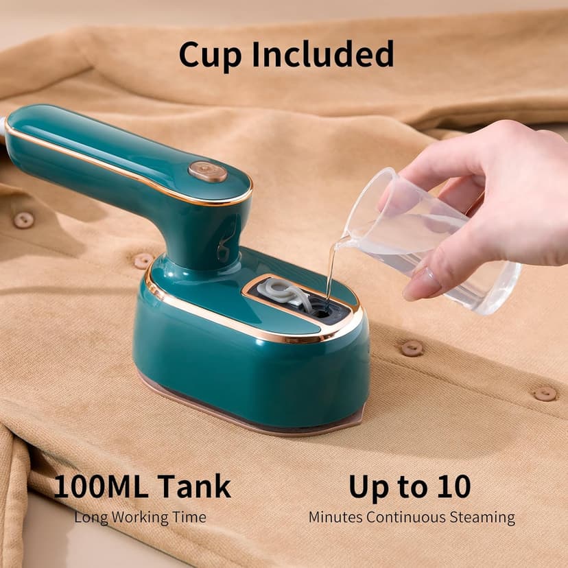 Travel Steamer for Clothes -1000W Small Steam Irons Foldable for Wrinkle Removal, Compact Portable Mini Steamer for Clothes Travel College Dorm Office Home Garment Steamer for Clothes 120V，1 Piece
