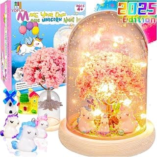 YOFUN Make Your Own Unicorn Night Light - Unicorn Craft Kit for Kids, Arts and Crafts Nightlight Project Novelty for Girl Age 4 to 9 Year Old, Unicorns Gifts for Girls B08NHFS9FC