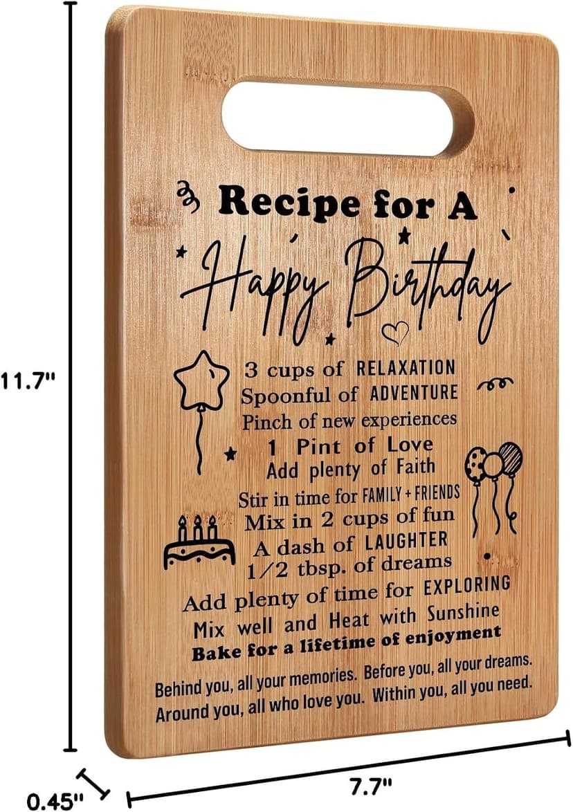 2026 Birthday Gifts for Women Men, Birthday Gifts for Him Her, Years Old Birthday Gifts, Birthday Gift Ideas, Birthday Decorations for Women Men, Happy Birthday Cutting Board Gifts B0CP8WZKRQ