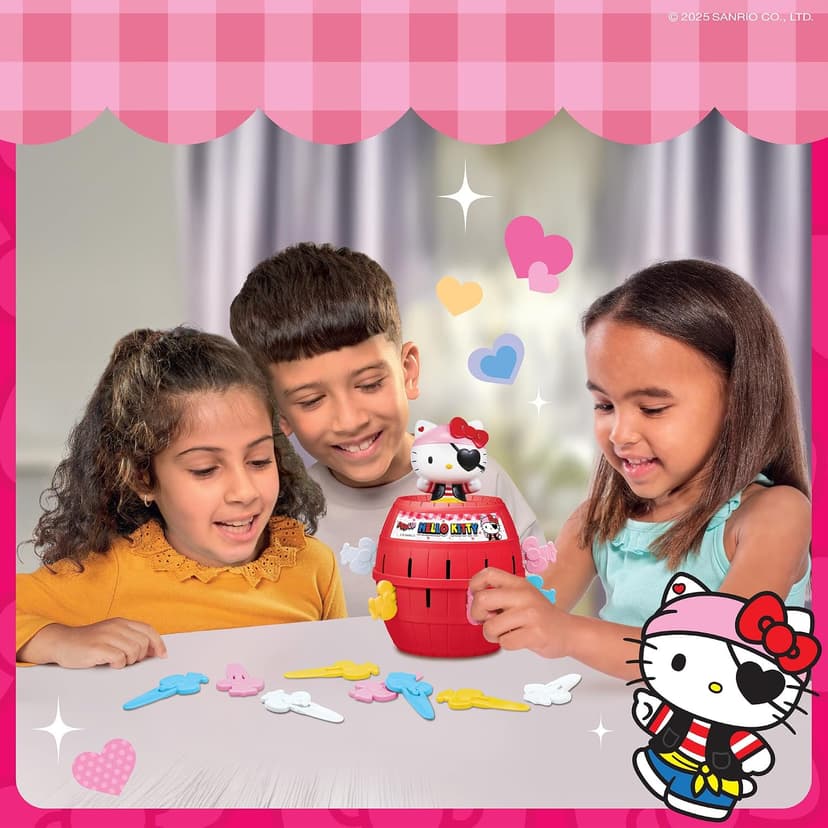Officially Licensed Sanrio Hello Kitty Game, Easy to Play Preschool Games, Family Game Night, Hello Kitty Toys, Ages 4 Years+ TOMY Pop Up Hello Kitty Game - Family Action Game - 2-4 Players B0G13D3Z99