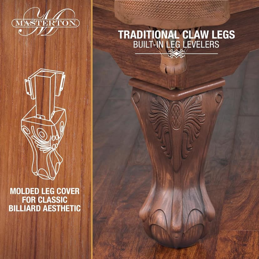 EastPoint Sports Masterton 2.0 Billiard Bar-Size Pool Table 87 Inch - Perfect for Family Game Room