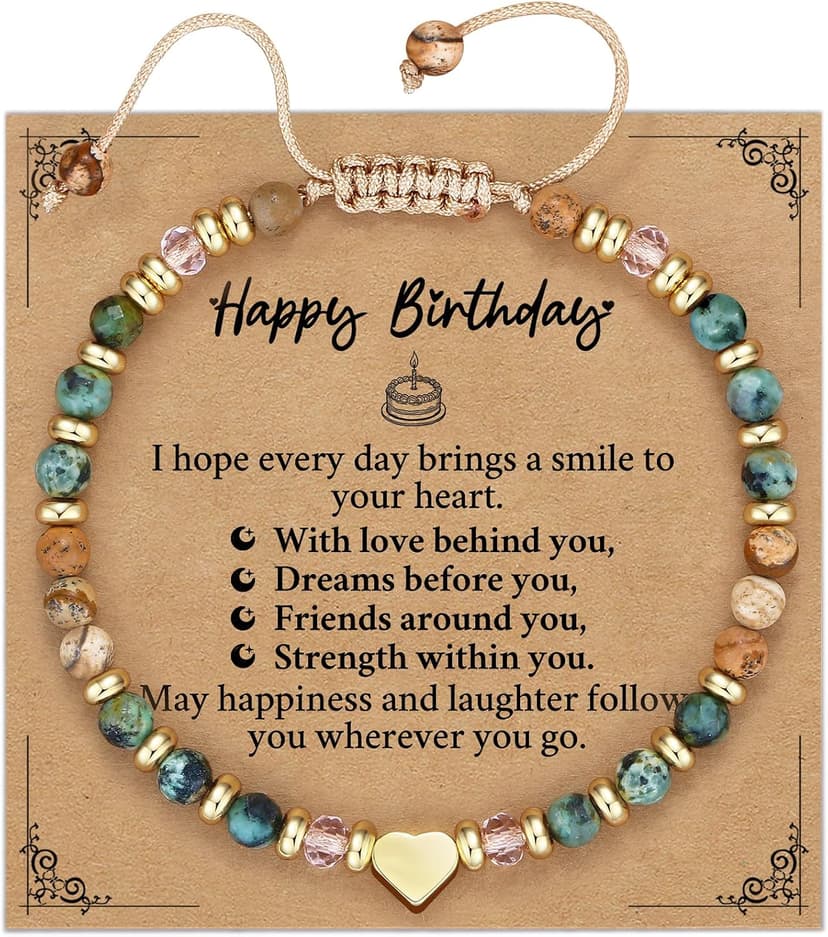 Sister Gift from Sister, Best Friend Friendship Bestie Bracelets, Turquoise Bracelet, Christmas Stocking Stuffers for Woman Unique Birthday Gifts for Women, Friend Gifts for Women B0G4LNWG5R
