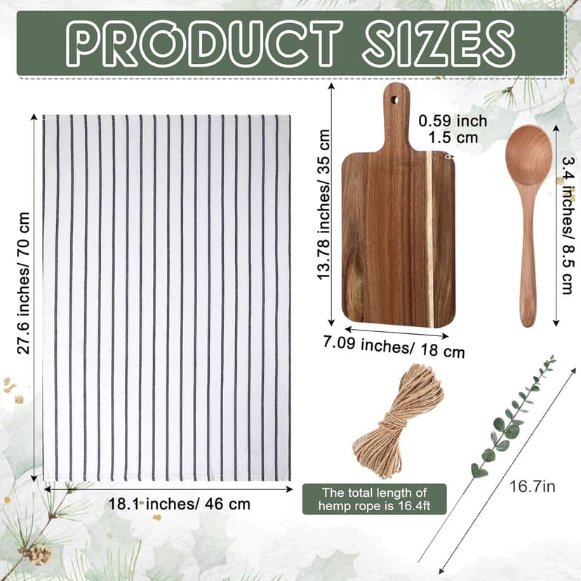 Hostess Gifts Set for Women Housewarming Gifts Include Towel Cutting Spoon and Eucalyptus Stem for Women Homeowners Wedding Party New Home Housewarming