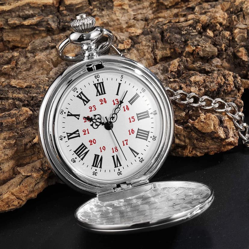 Engraved Pocket Watch to Son I Love You Gifts from a Mom Dad Birthday Christmas Gift Fob Watches Chains