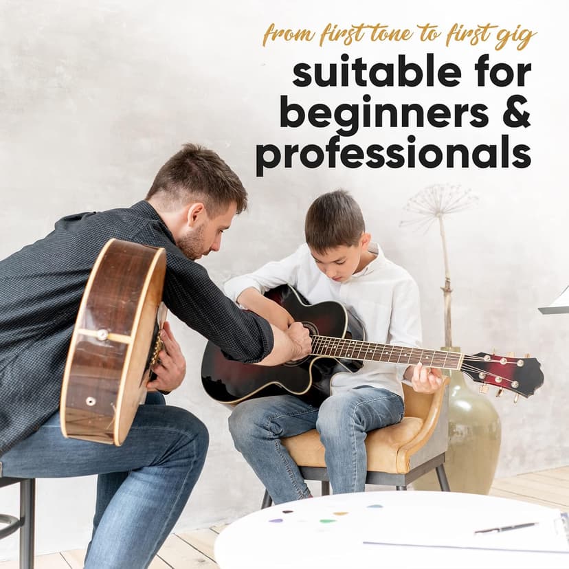 HAVENDI® Guitar Strings I Acoustic guitar strings with Phosphor Bronze Coating I Brilliant Sound Quality I Includes 3 Picks