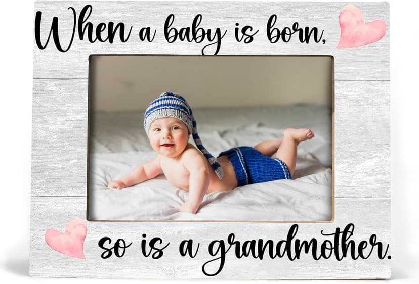 First Time Grandma Gifts for Grandma, New Grandma Gifts First Time 2025, Grandma Picture Frame, When a Baby is Born So is a Grandmother, Photo Frame 8X10