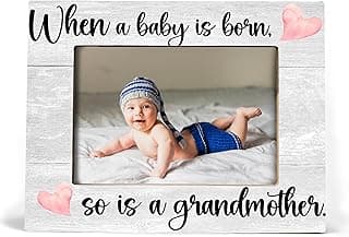 First Time Grandma Gifts for Grandma, New Grandma Gifts First Time 2025, Grandma Picture Frame, When a Baby is Born So is a Grandmother, Photo Frame 8X10