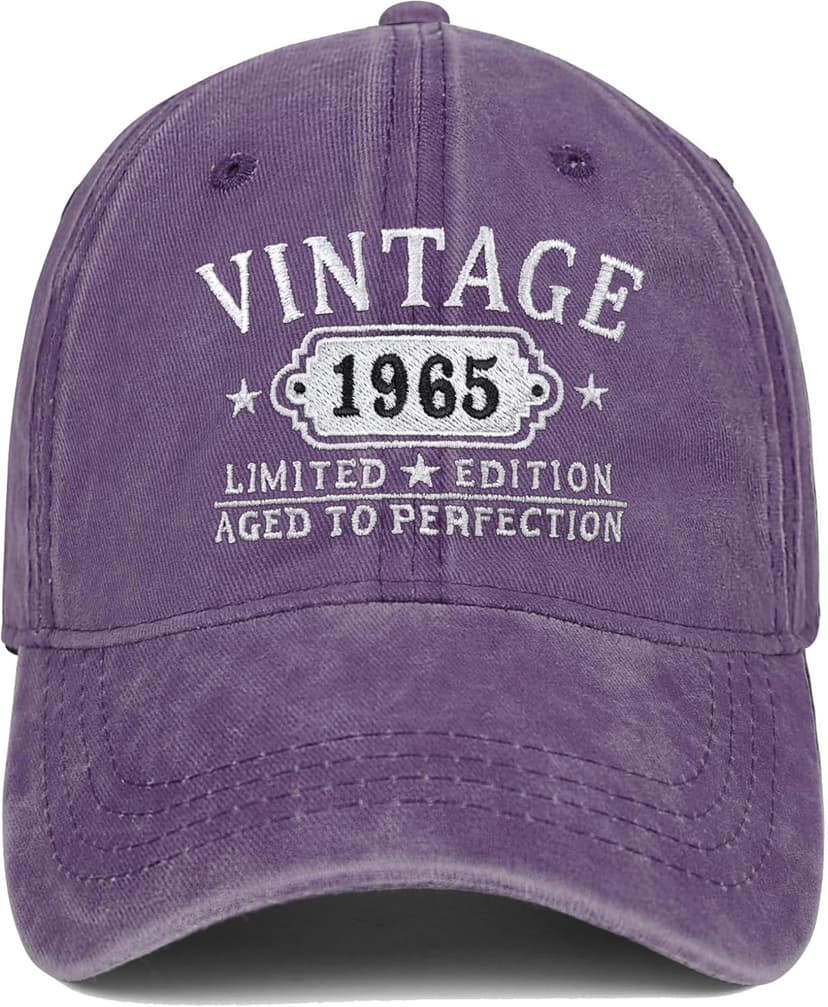 Happy 60th Birthday Gifts for Women Man Vintage 1965 Baseball Cap Funny Gifts Ideas