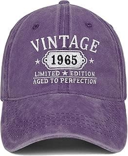 Happy 60th Birthday Gifts for Women Man Vintage 1965 Baseball Cap Funny Gifts Ideas