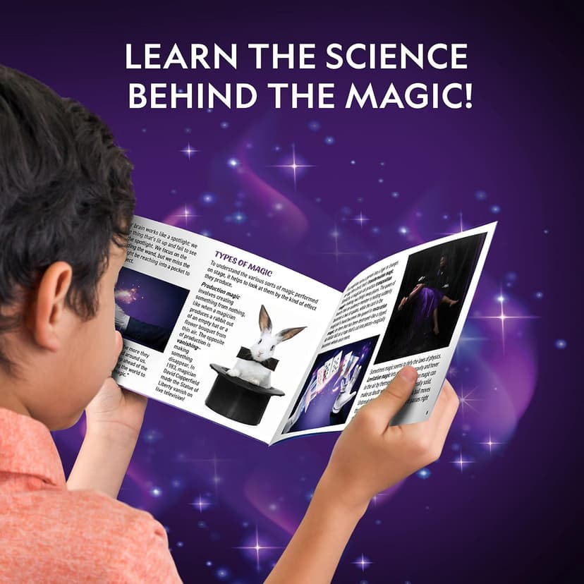 Perform Classic Illusions, Performance Props, STEM Learning, Video Instructions from a Professional Magician, Birthday Gift National Geographic Kids Magic Kit with 45 Tricks for Kids Ages 8-12 B0D24LTPS7