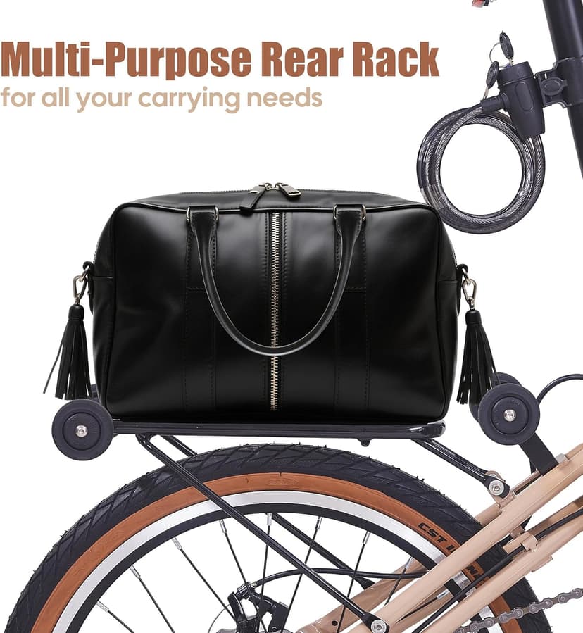 20 Inch Folding Bike for Adults, 7-Speed Foldable Bike for Women & Men, Foldable Bicycle with Dual Disc Brake, Portable Commuter City Bikes with Adjustable Saddle