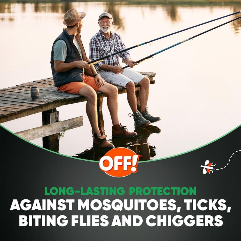 OFF! Deep Woods Sportsmen Insect Repellent Spray for Hunting Camping and Fishing 6 Ounce (Pack of 2)