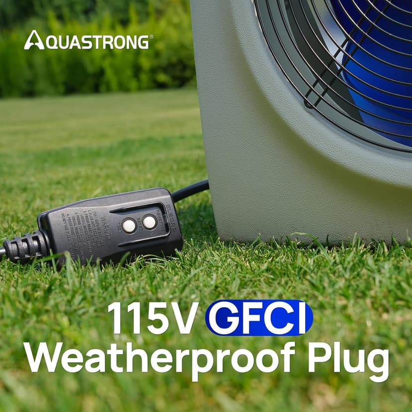 AQUASTRONG Swimming Pool Heat Pump,Electric Pool Heater for Above Ground and Inground Pool,Heating and Cooling Pool Heater Pools Up to, 5000 Gallons