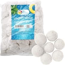 U.S. Pool Supply 1.5 lbs Pool Filter Balls - Eco-Friendly Fiber Filter Media for Swimming Pool Sand Filters (Equals 50 lbs Pool Filter Sand) - Higher & More Efficient Water Filtration Sand Replacement